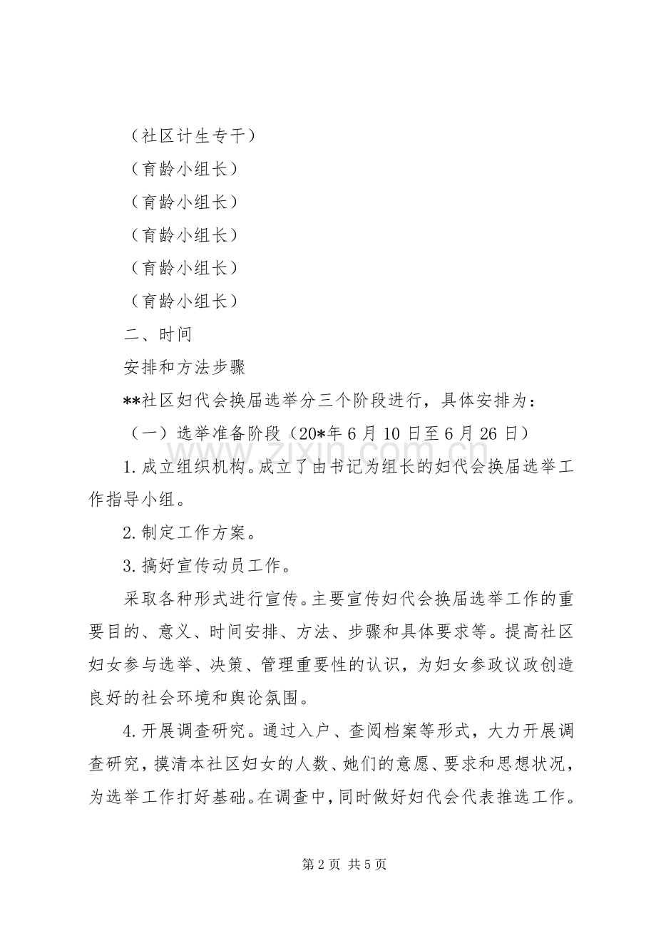 社区妇代会换届选举实施方案.docx_第2页