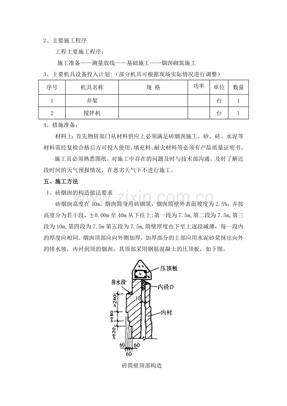 砖砌烟囱施工方案.doc_第2页