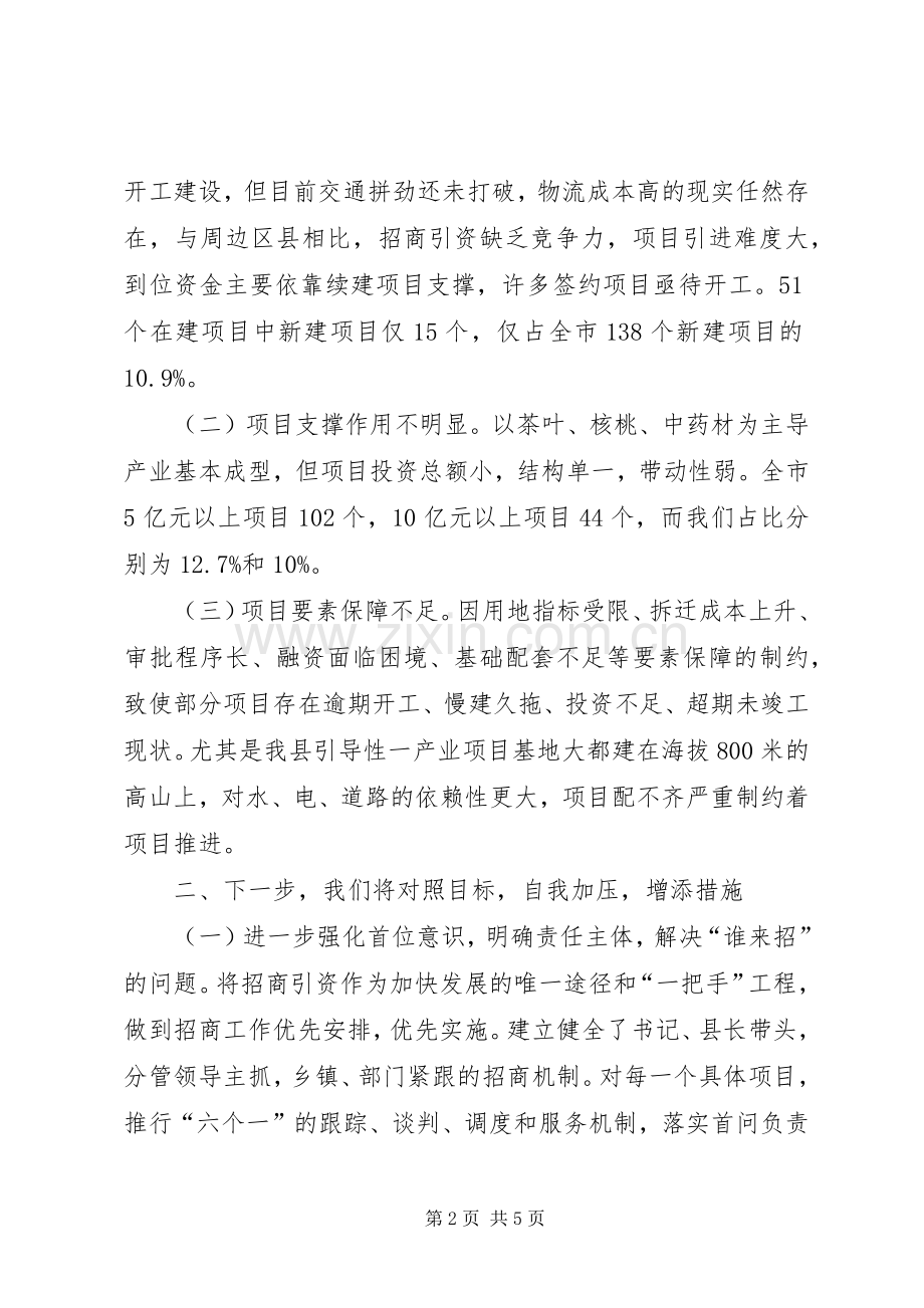 局长在招商引资督查会议发言.docx_第2页