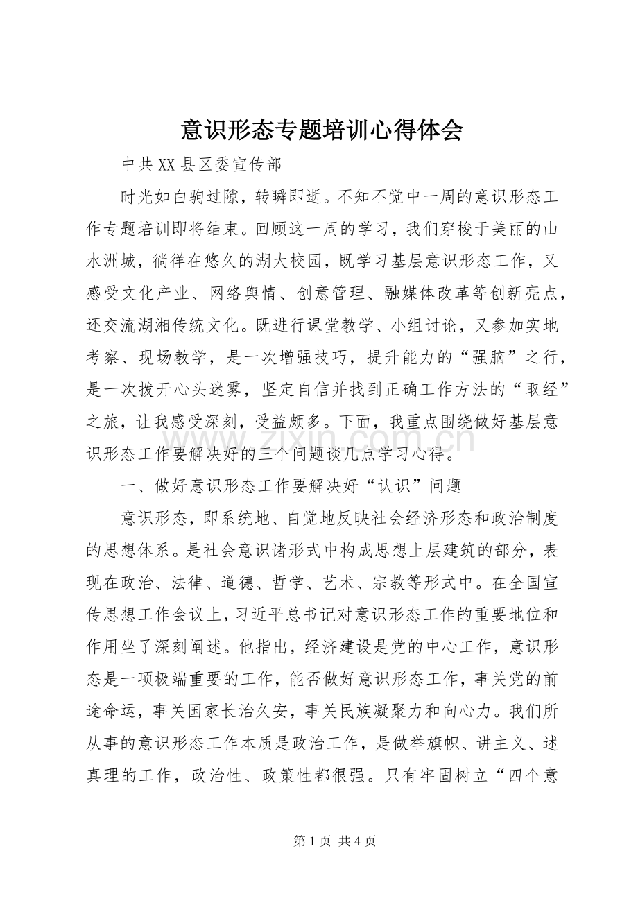 意识形态专题培训心得体会.docx_第1页