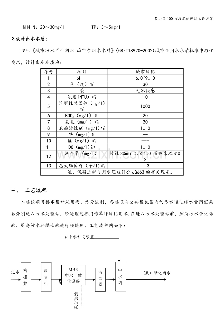 某小区100方污水处理站初设方案.doc_第2页