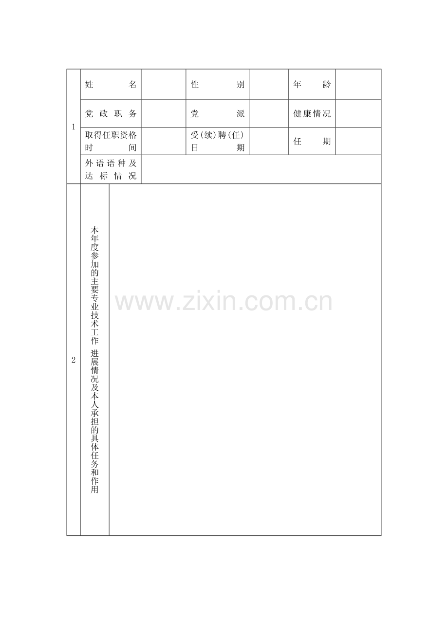 专技人员个人年度考核表(四川教师用).doc_第3页