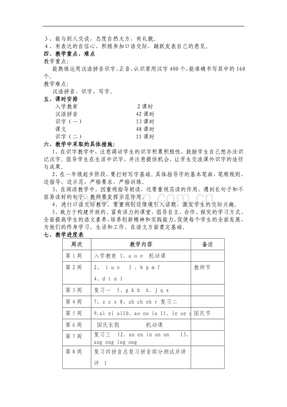 一年级语文拼音和第一单元.doc_第2页