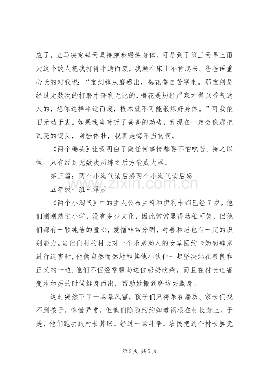 《两个仇人》读后感.docx_第2页