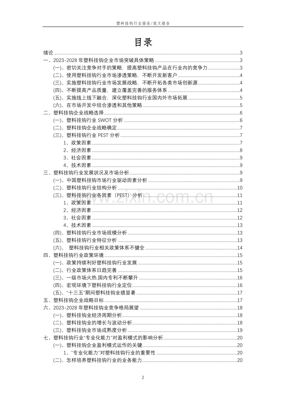 2023年塑料挂钩行业分析报告及未来五至十年行业发展报告.doc_第2页