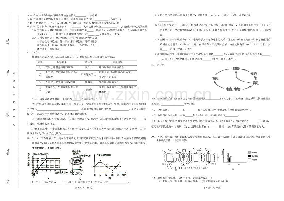 高中生物总复习模拟题.doc_第3页