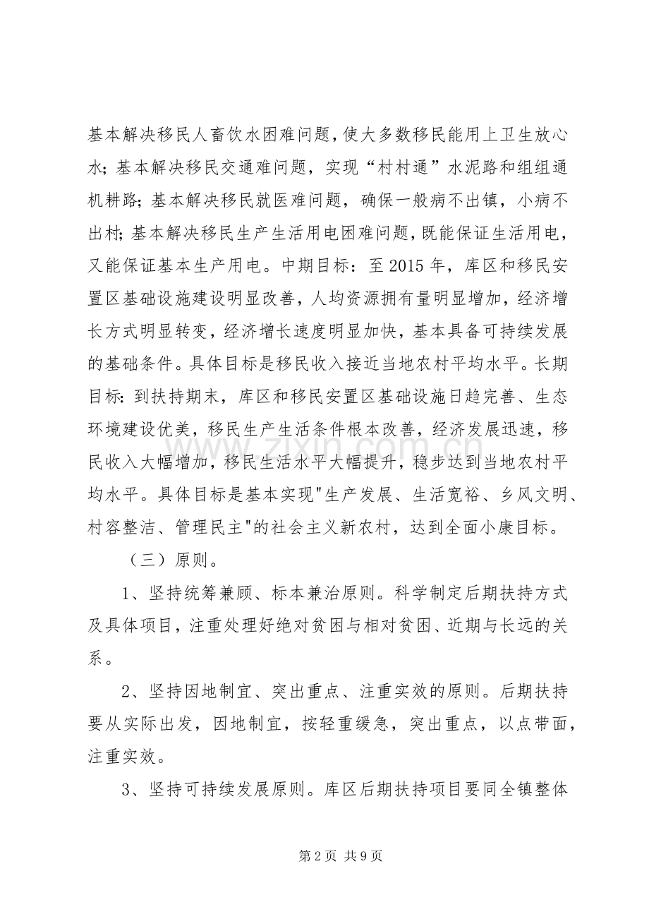 水利枢纽工程移民后期扶持政策方案.docx_第2页