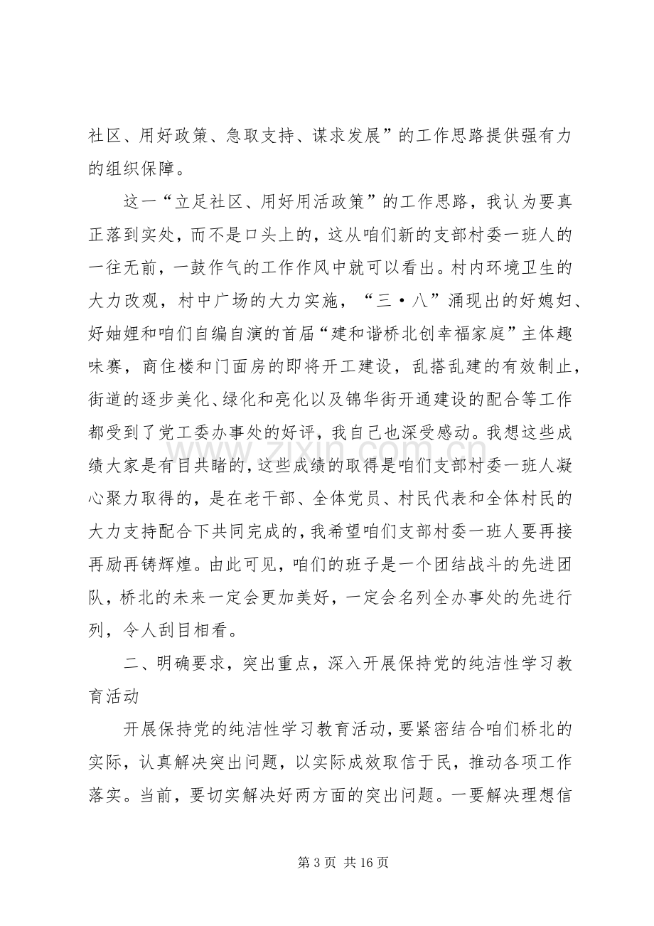 保持党的纯洁性学习教育活动动员大会讲话稿[合集五篇].docx_第3页