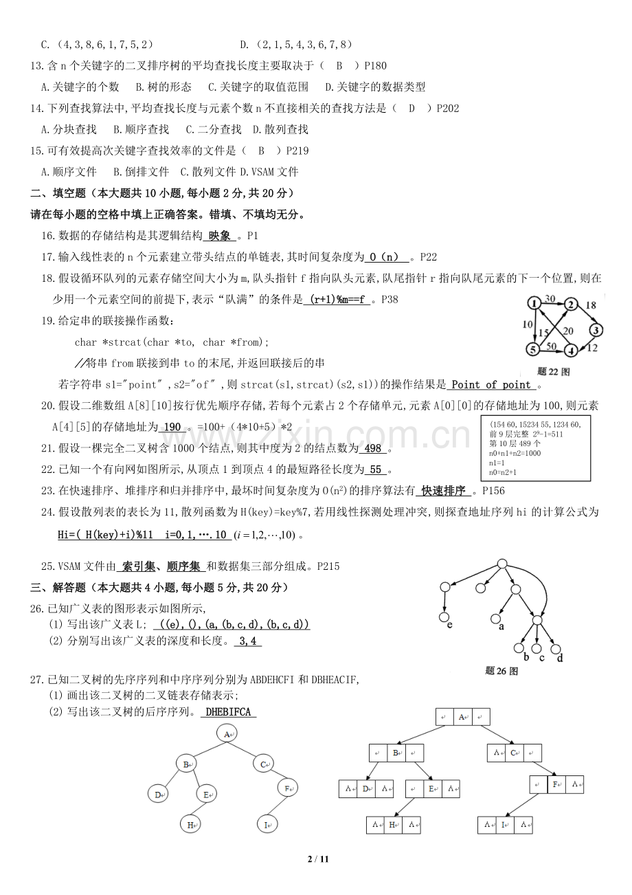 自考数据结构试题加答案2008年.doc_第2页