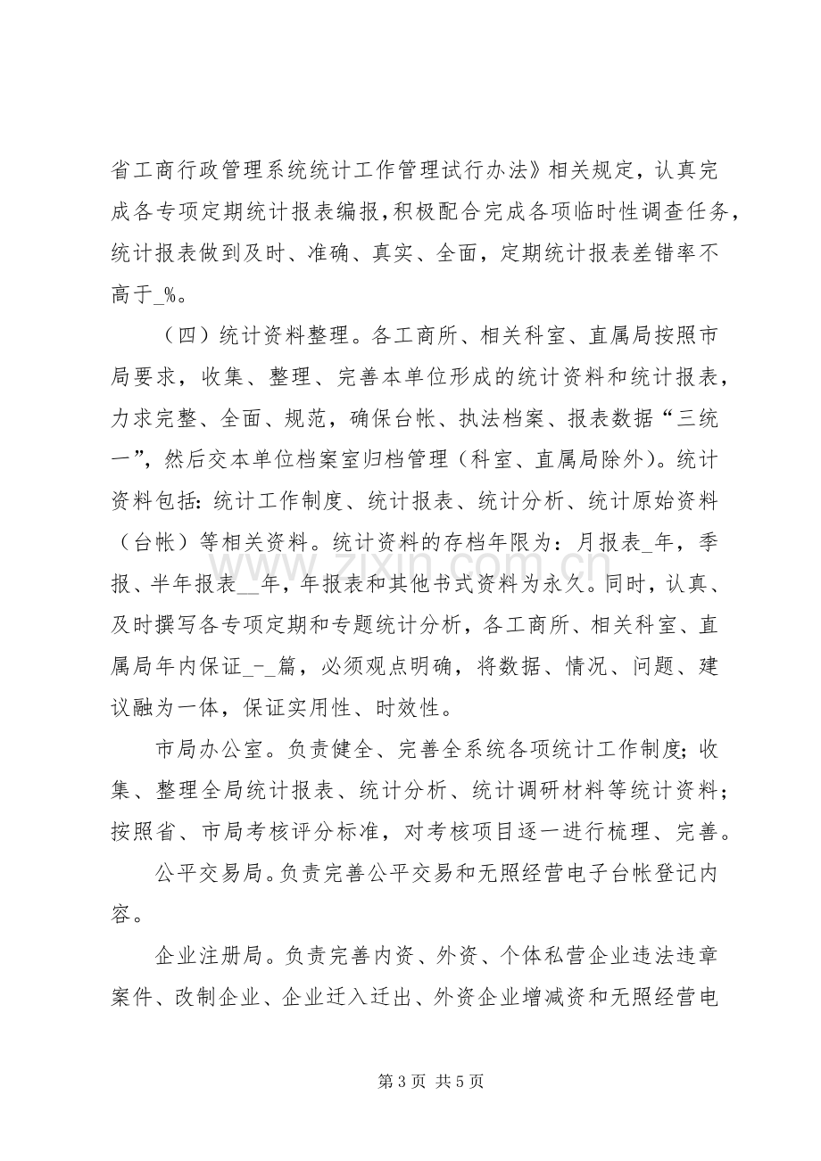 工商局创建统计规范化单位实施方案.docx_第3页