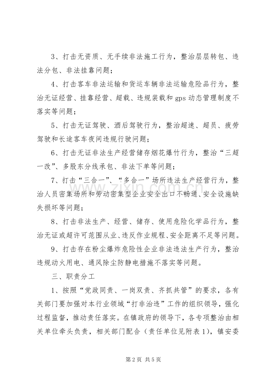 安全生产打非治违工作实施方案.docx_第2页