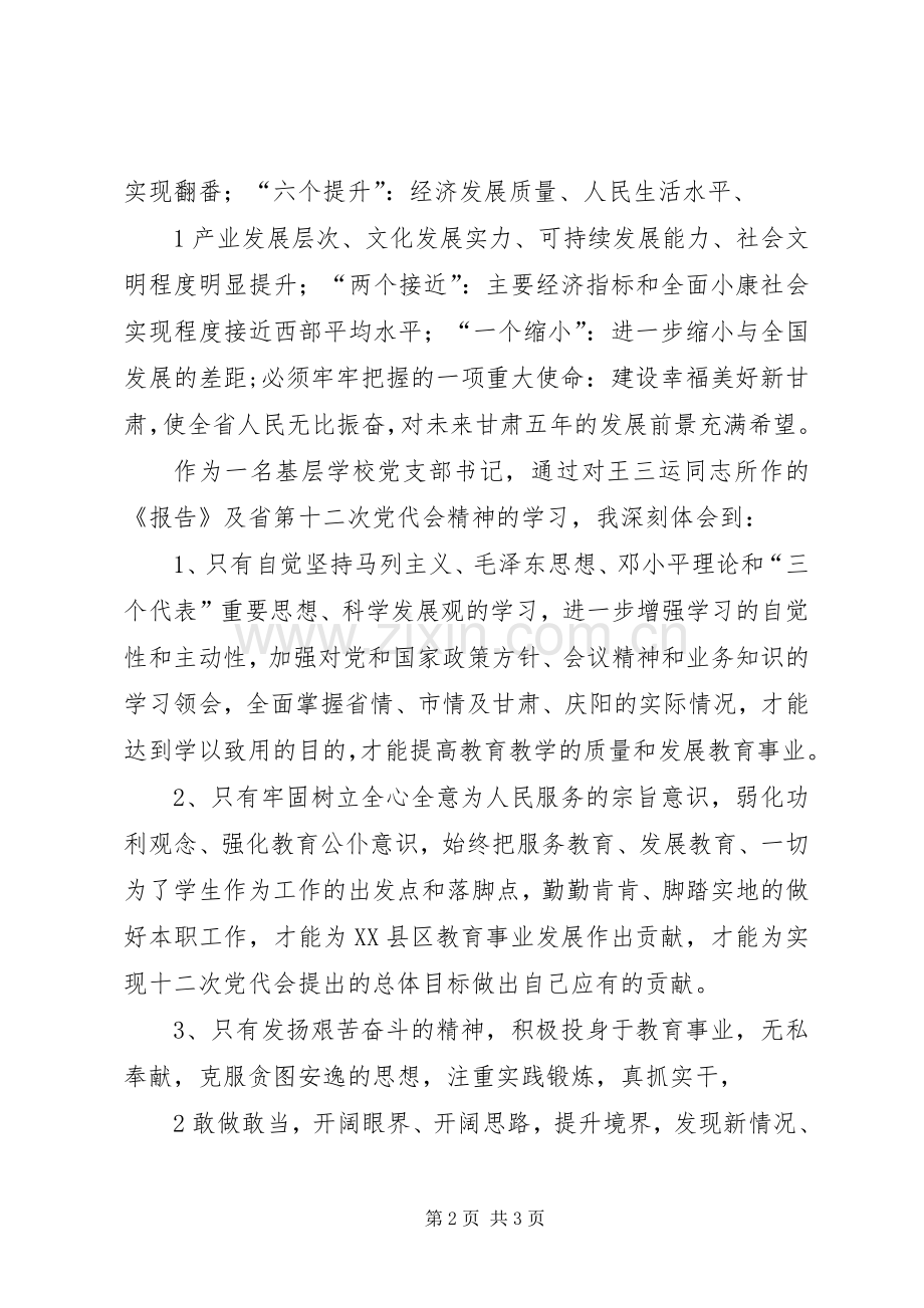 XX省十二次党代会精神学习心得体会2[范文模版].docx_第2页