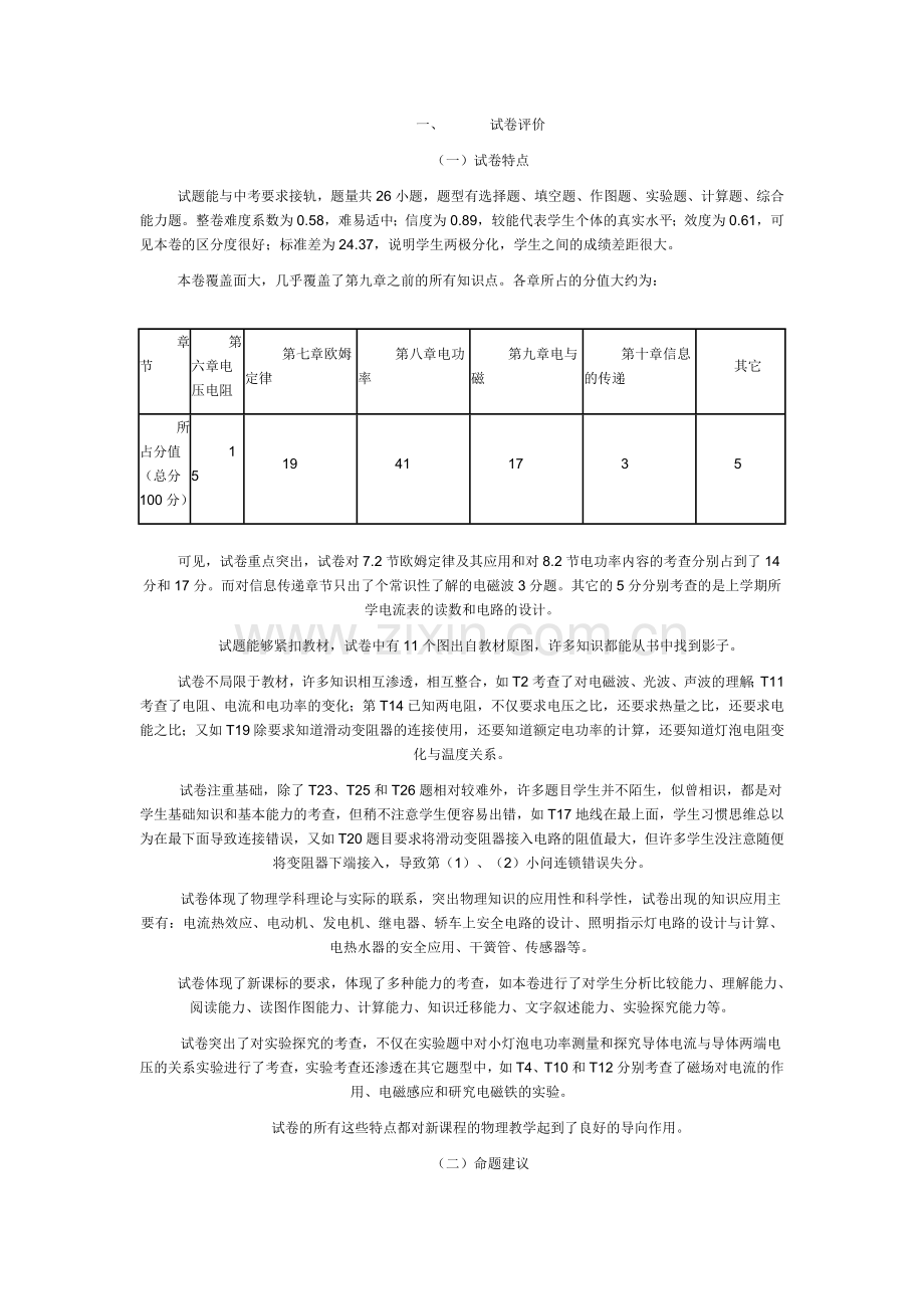 我的成绩分析表.doc_第1页