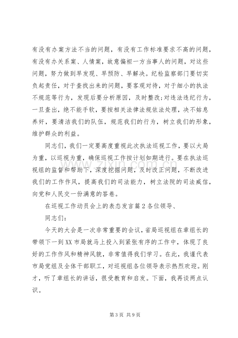 在巡视工作动员会上的表态发言.docx_第3页