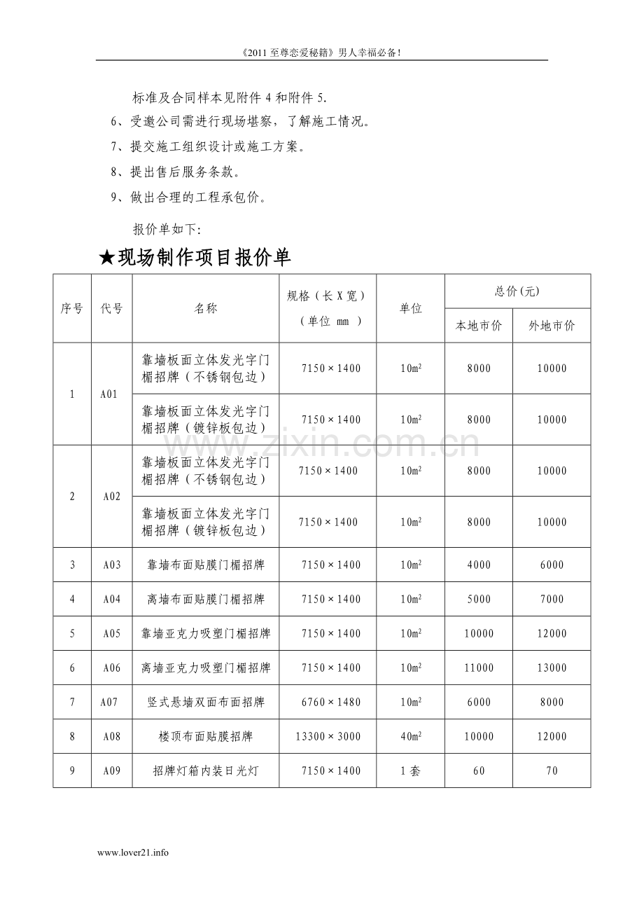 湖南建行门楣招牌VI物品制作安装及楼顶广告采购 邀请函rbx.doc_第3页