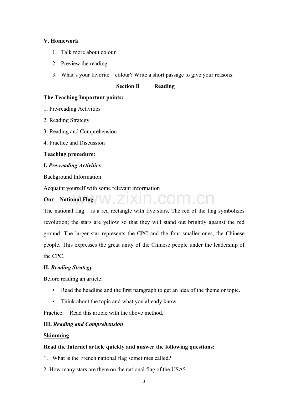 牛津高中英语-模块5-Unit-3-The-Meaning-of-Colour教案.doc_第3页