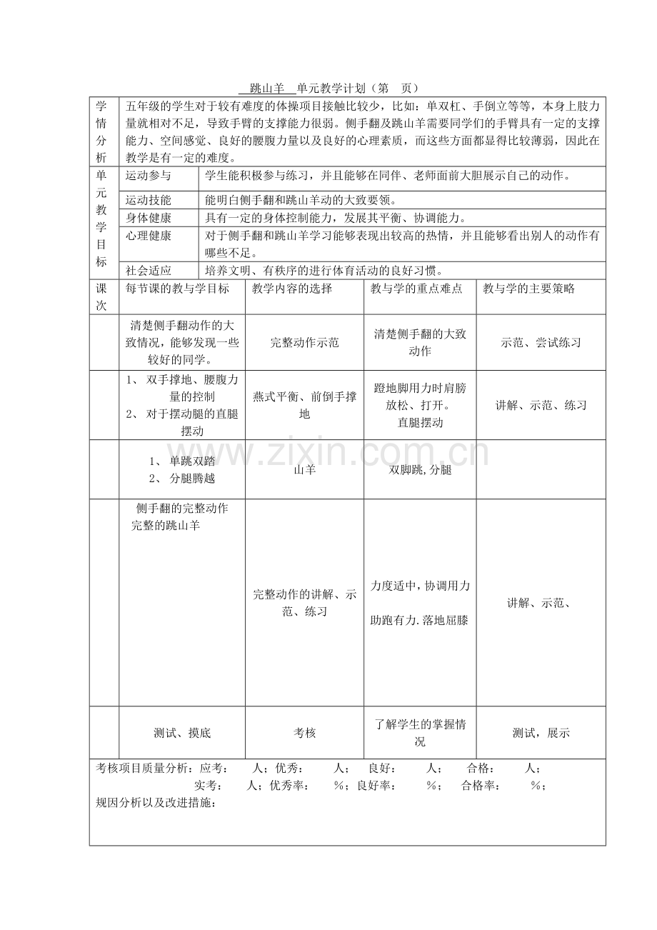 技巧单元计划和第一节课.doc_第1页