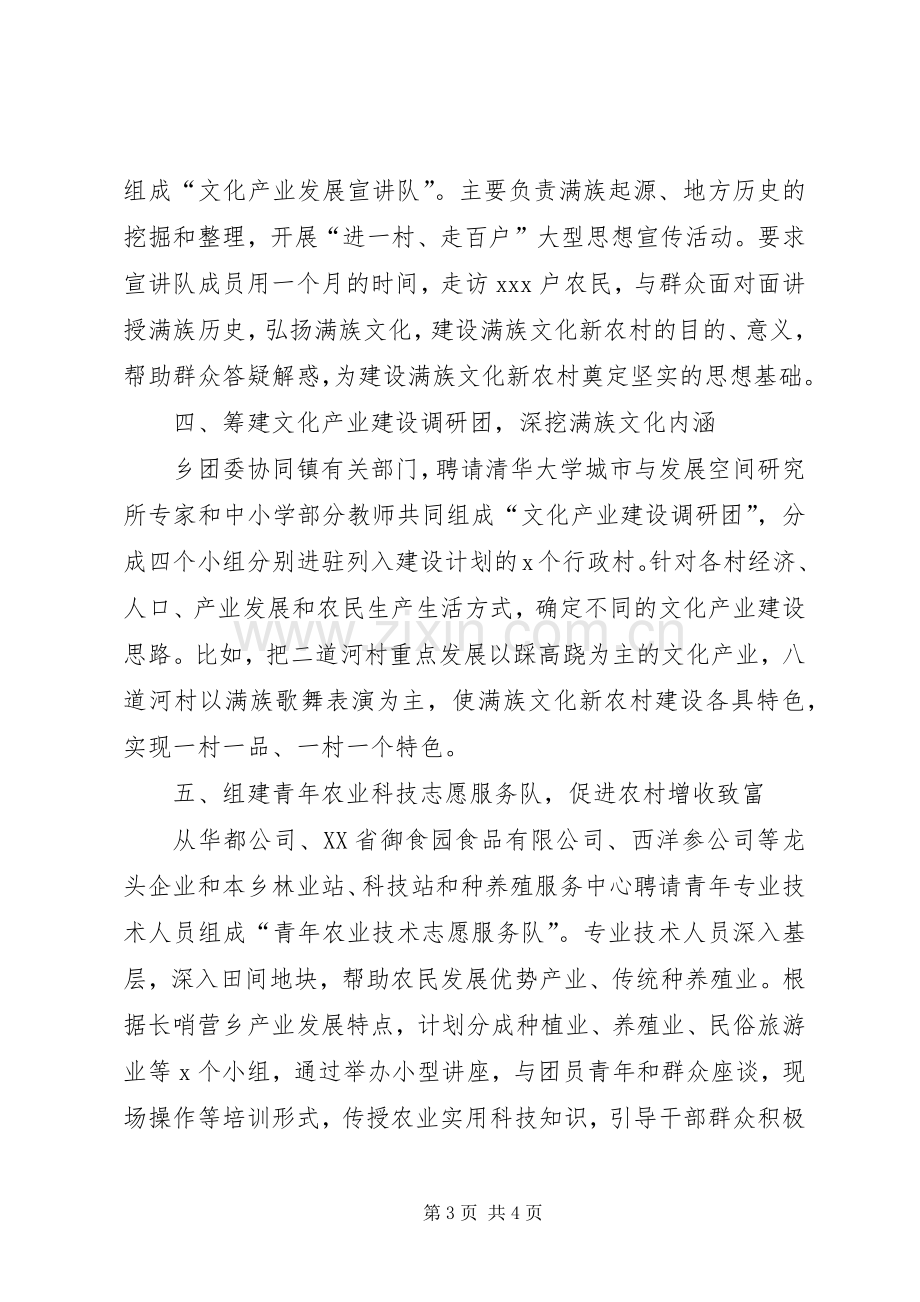 团委满族文化宣传活动经验发言.docx_第3页