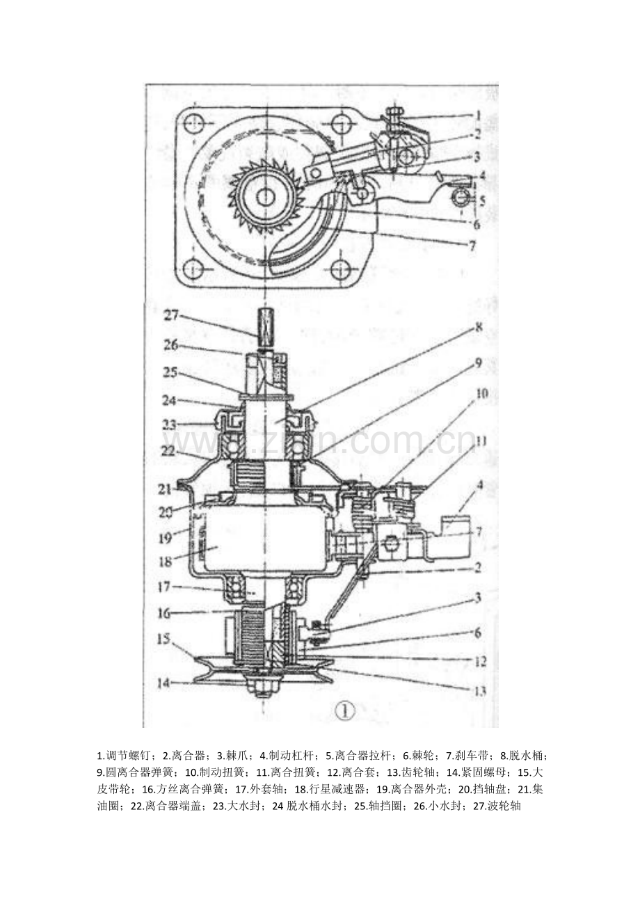 简述洗衣机离合器的结构及原理.doc_第2页