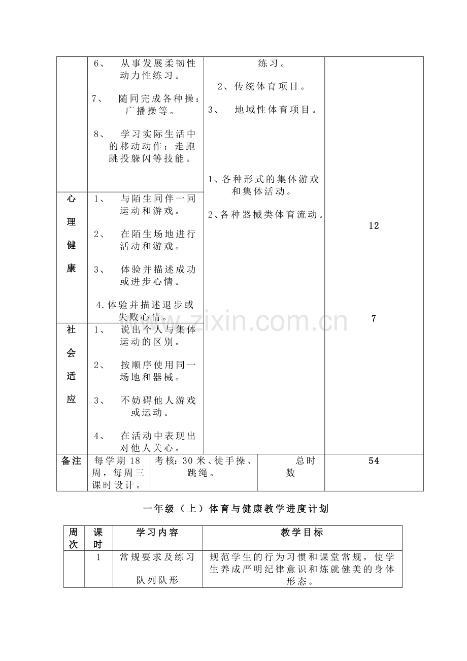 一年级体育与健康教学进度计划.doc_第3页