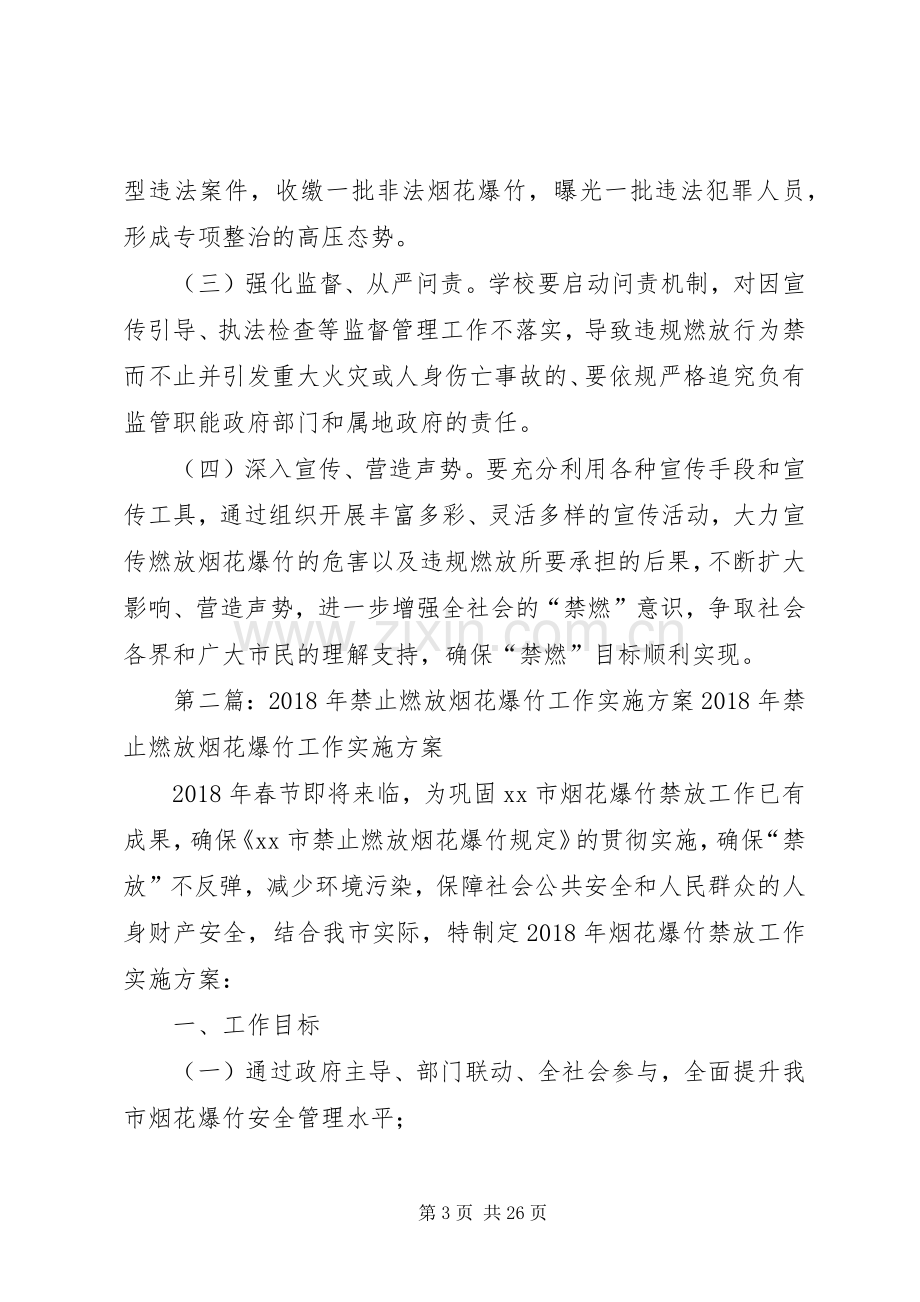 小学全面禁止燃放烟花爆竹专项整治行动方案.docx_第3页