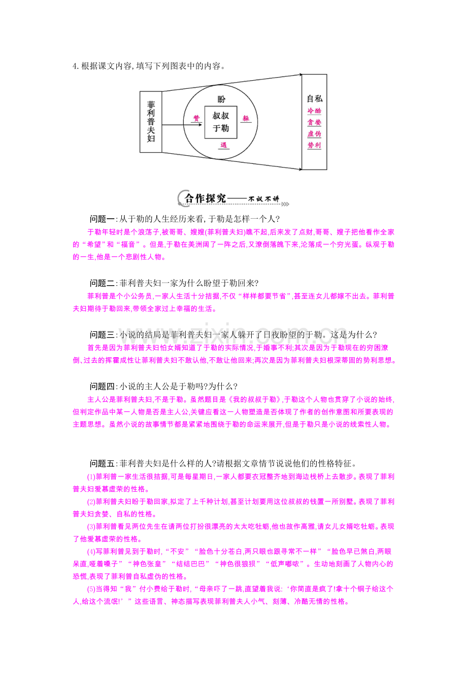 《我的叔叔于勒》导学案.doc_第2页