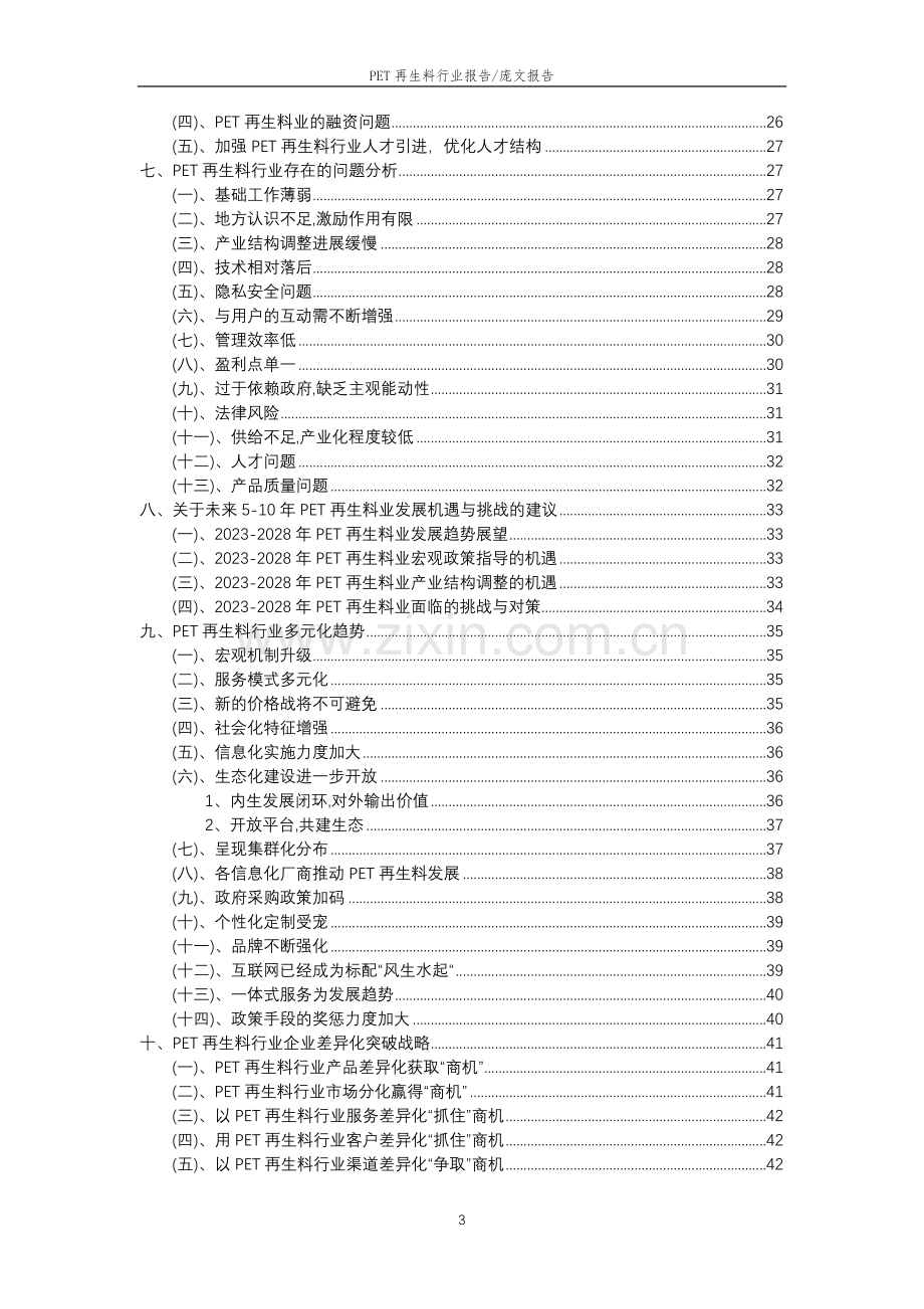 2023年PET再生料行业分析报告及未来五至十年行业发展报告.doc_第3页