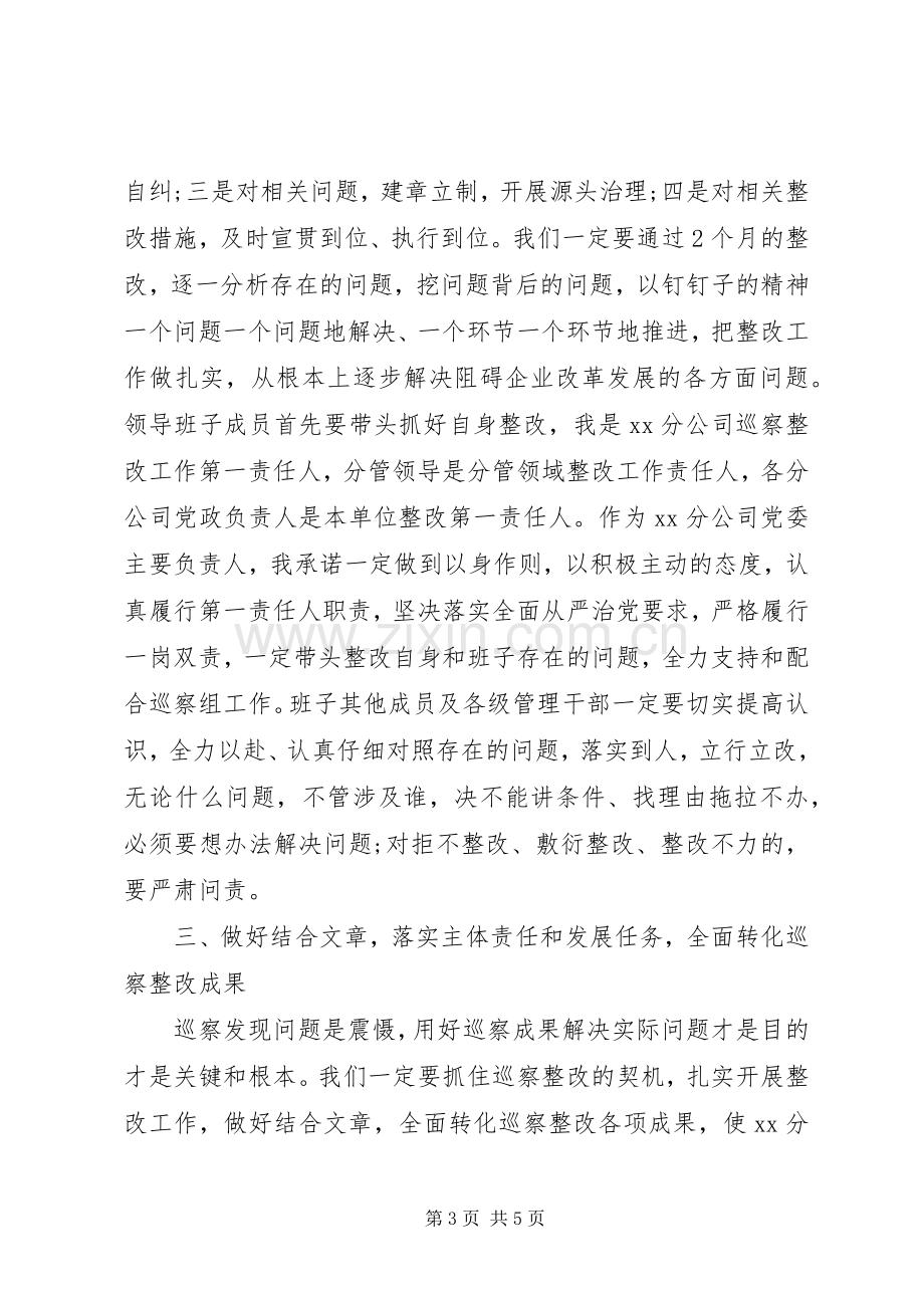 公司在巡察反馈会上的表态发言.docx_第3页