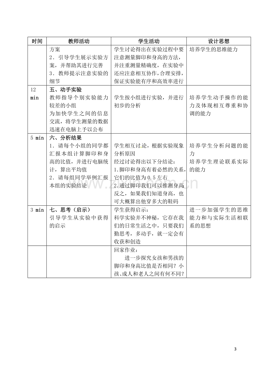 浙江省温岭市城南中学七年级科学《科学探究》教案(1).doc_第3页