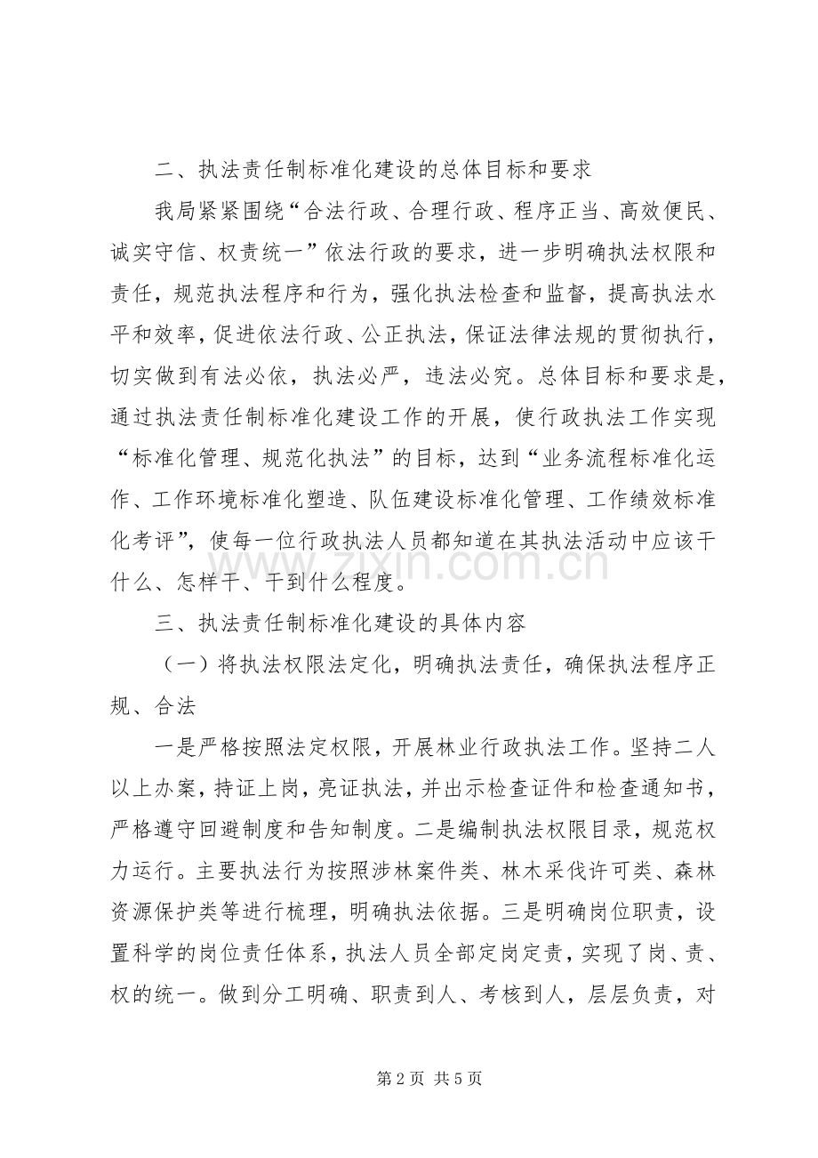 林业局执法责任制建设实施方案.docx_第2页