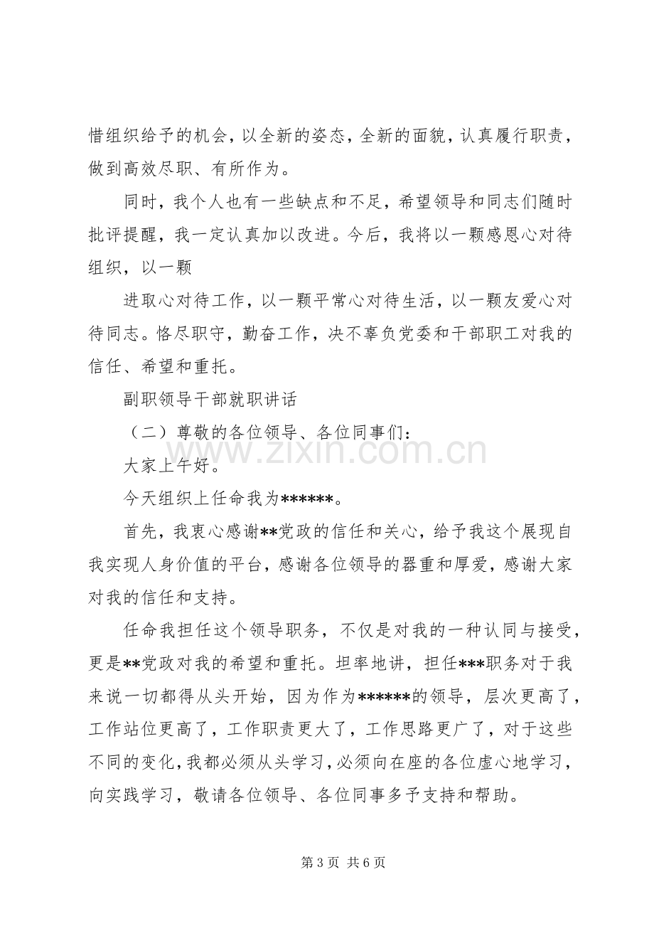 副职领导干部就职讲话.docx_第3页