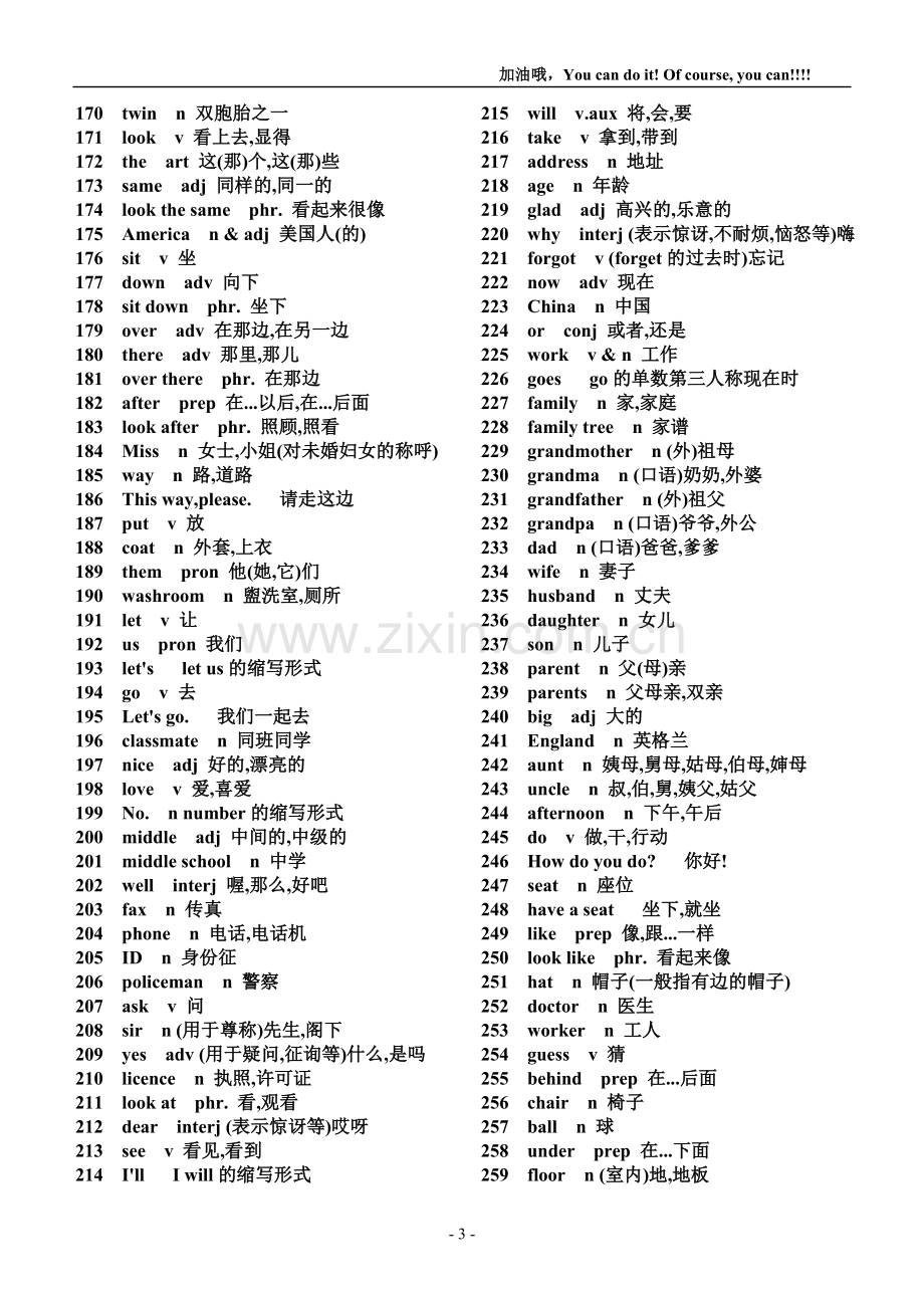 初中英语单词表(2182个.doc_第3页