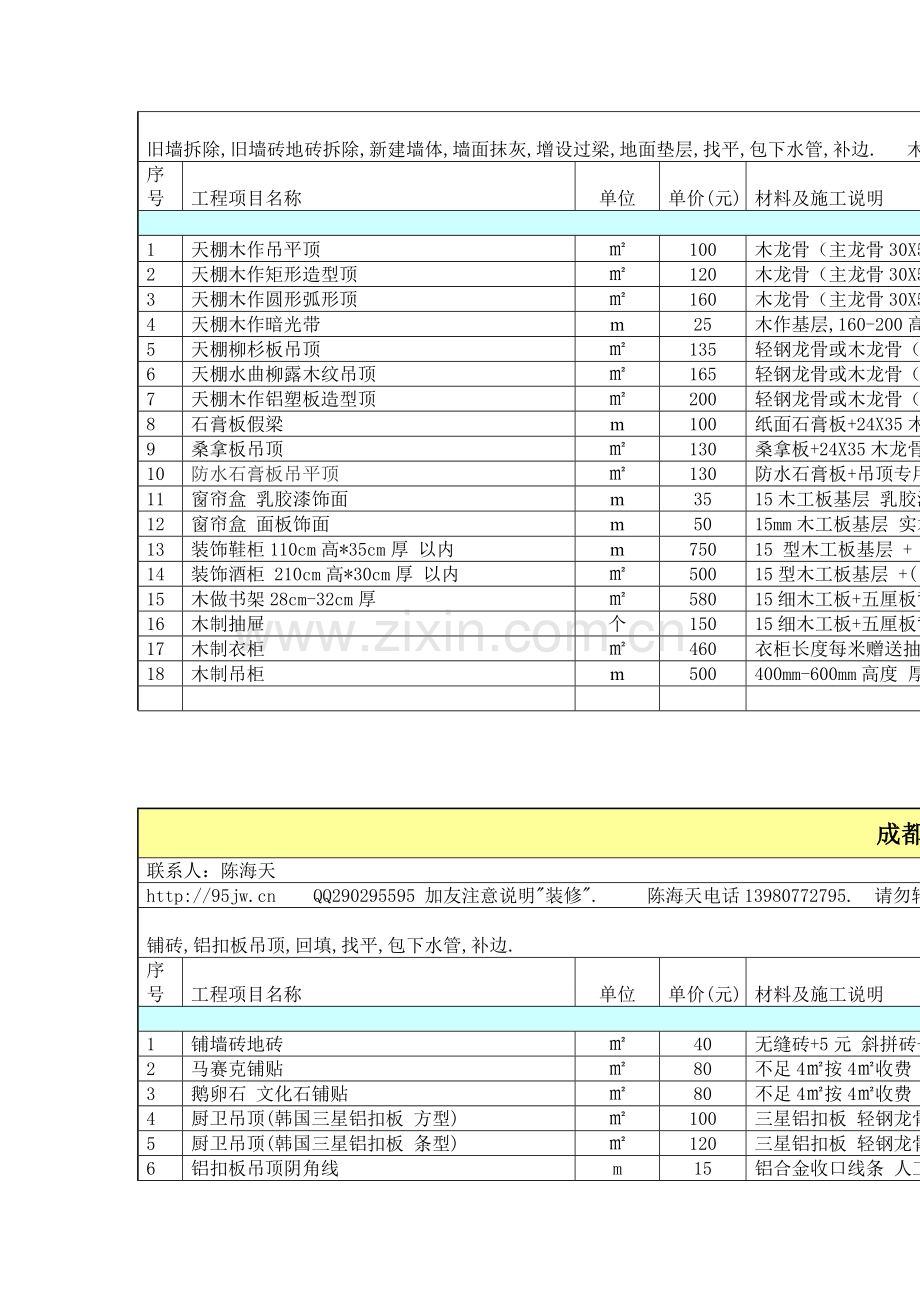 成都市2011年装修报价表.doc_第3页