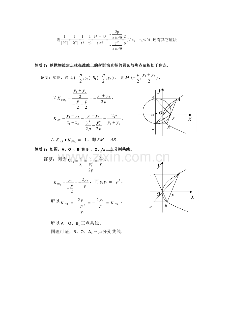 抛物线焦点弦的5条性质.docx_第2页