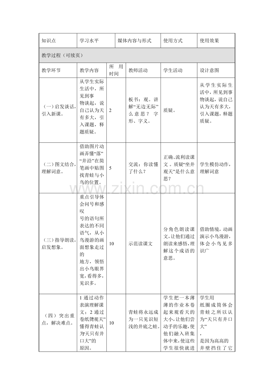 《坐井观天》授导型教案.doc_第2页