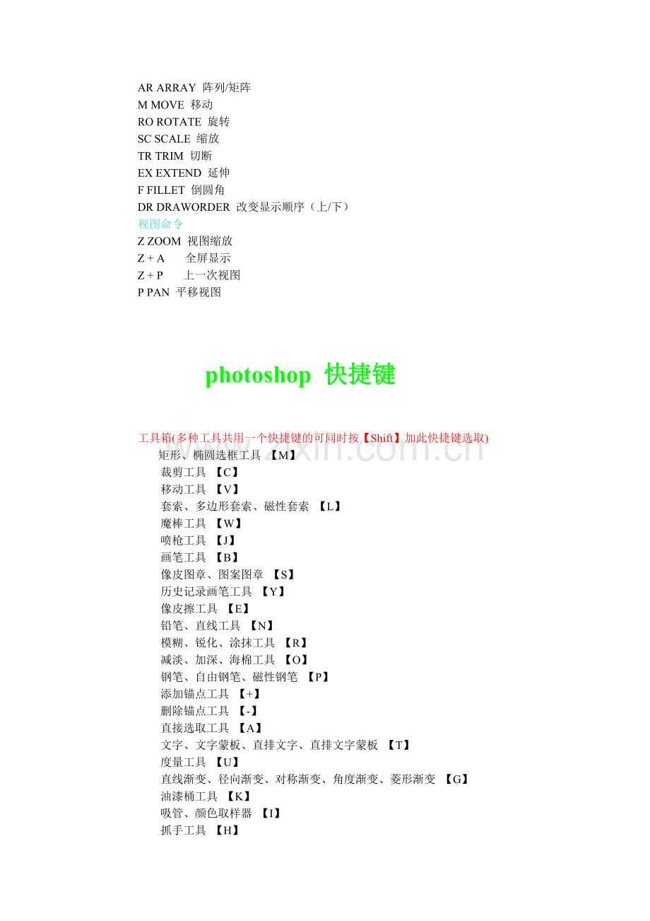 CAD PS 3D软件的快捷键.doc_第2页