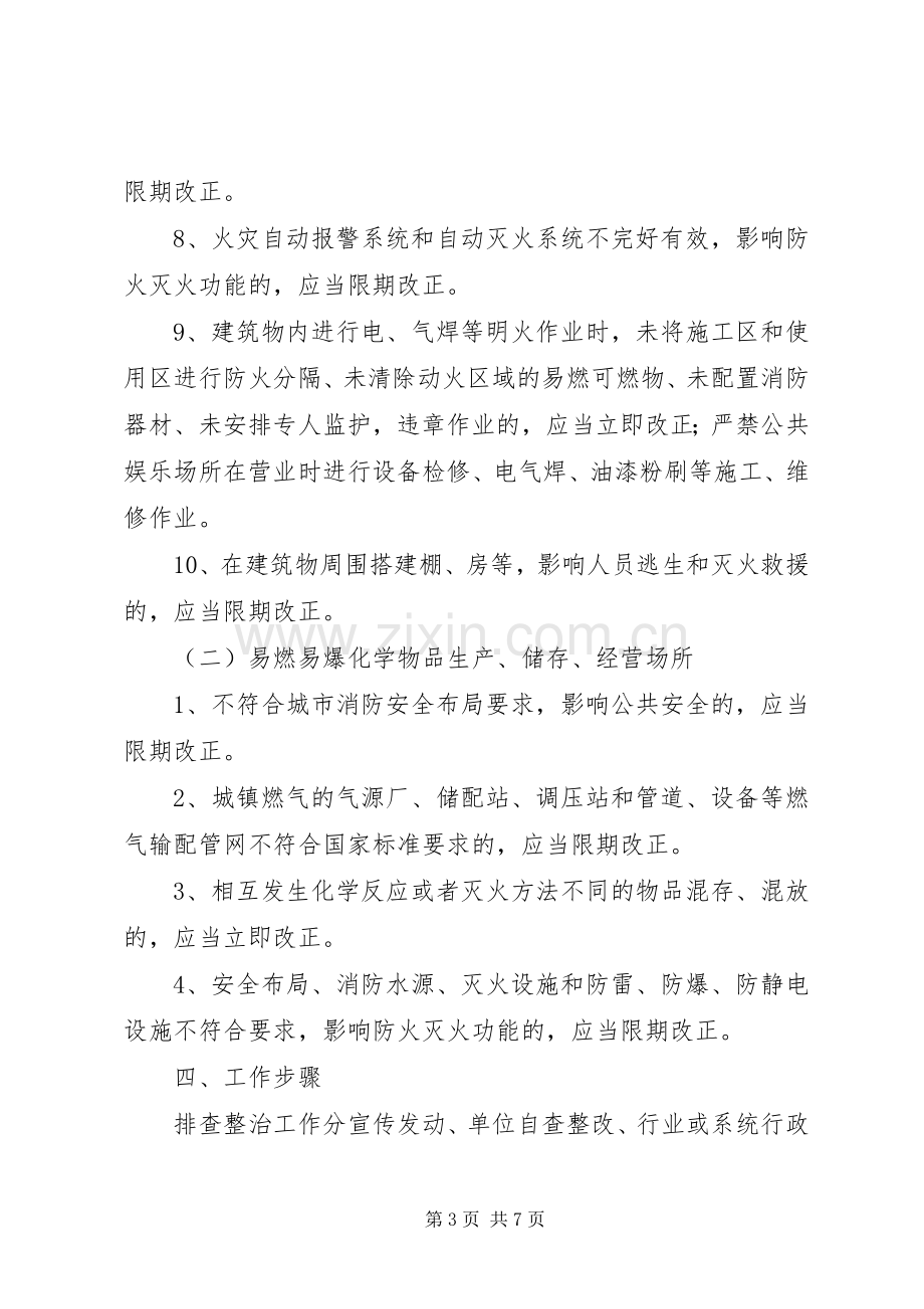 火灾隐患事故排查整治实施方案.docx_第3页