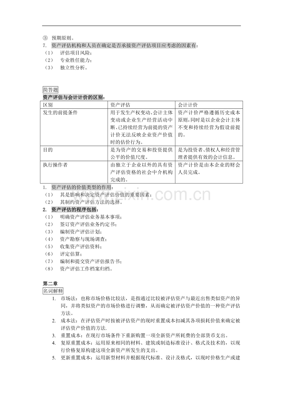 资产评估复习资料.doc_第2页