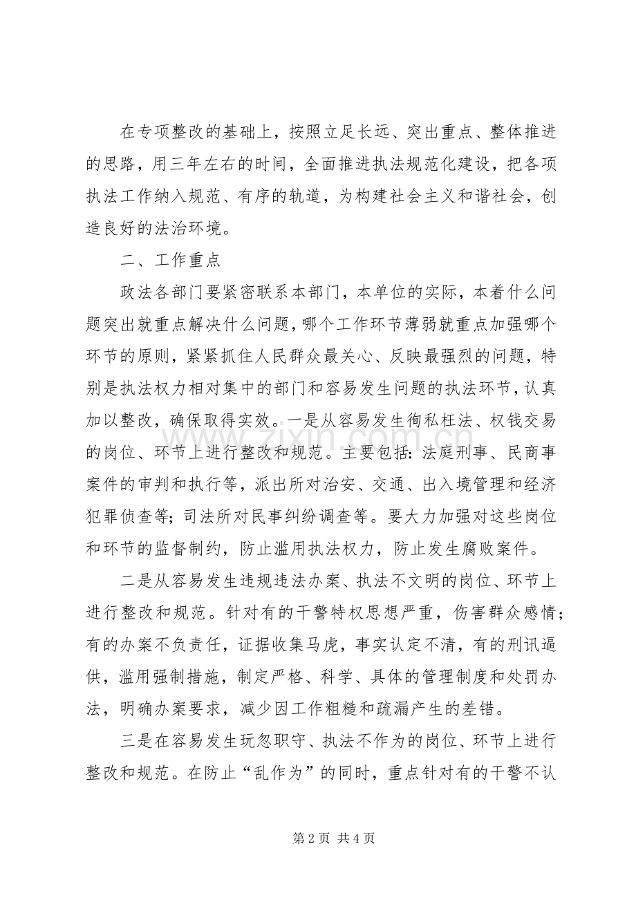 规范执法行为促进执法公正专项活动实施方案 .docx_第2页