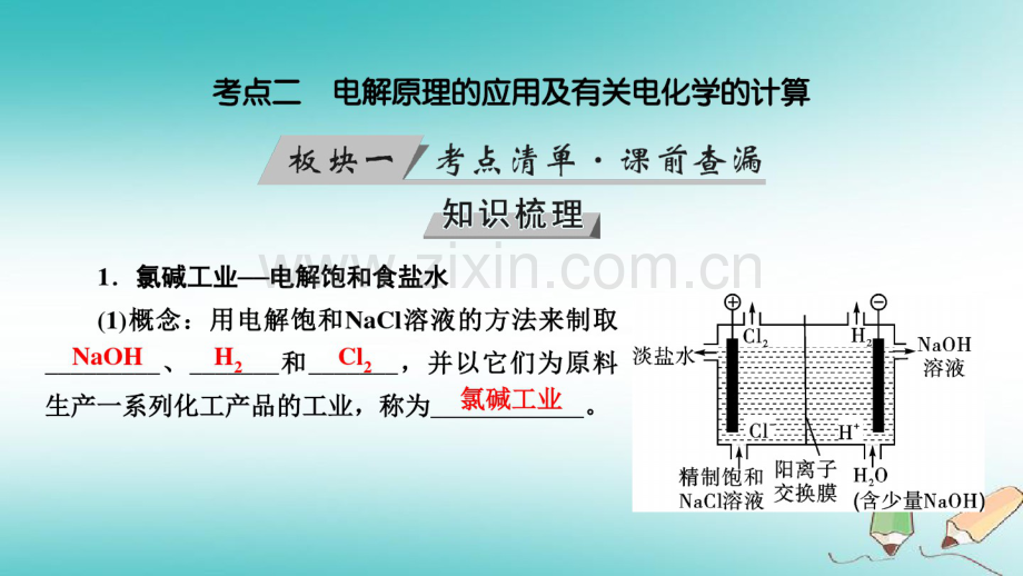 2019版高考化学大一轮复习第25讲电解池金属的电化学腐蚀与防护考点2电解原理的应用及有关电化学的计算.pdf_第3页