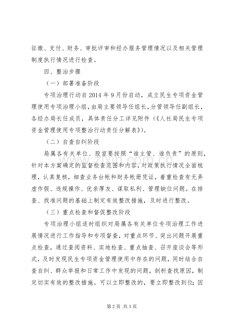 民生资金管理整治工作实施方案.docx_第2页