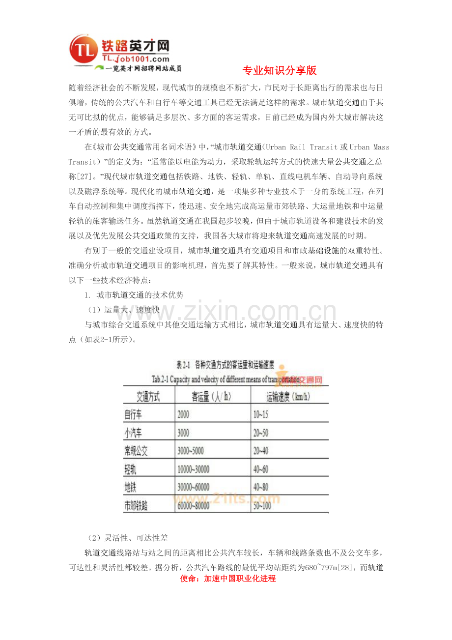 城市轨道交通及其技术经济特征.doc_第1页