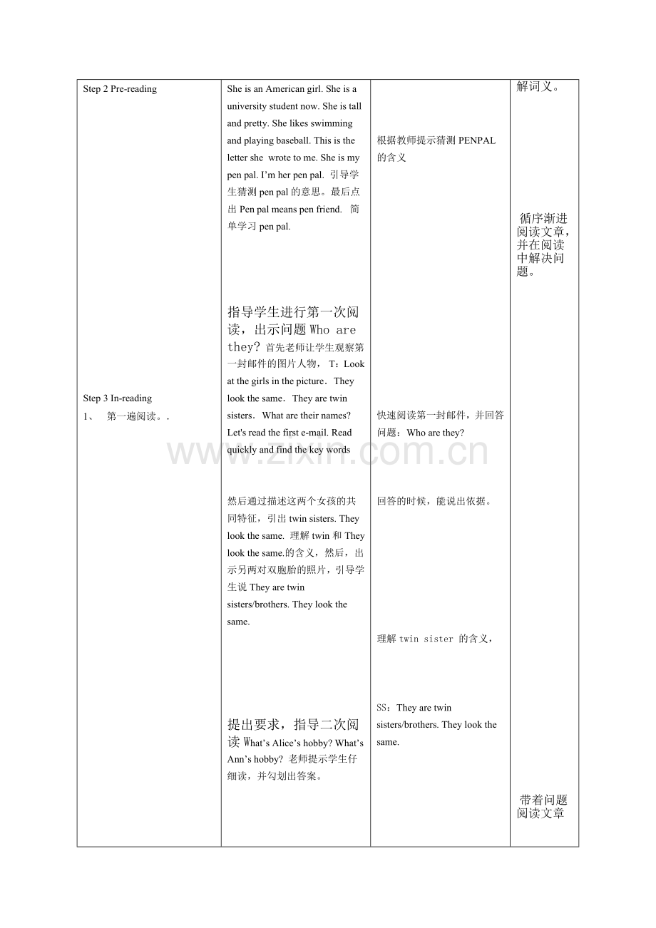 PEP小学英语六年级上册教学案UNIT4.doc_第3页