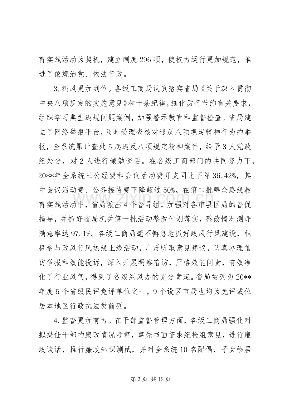 全省工商系统党风廉政建设工作会议讲话稿.docx_第3页