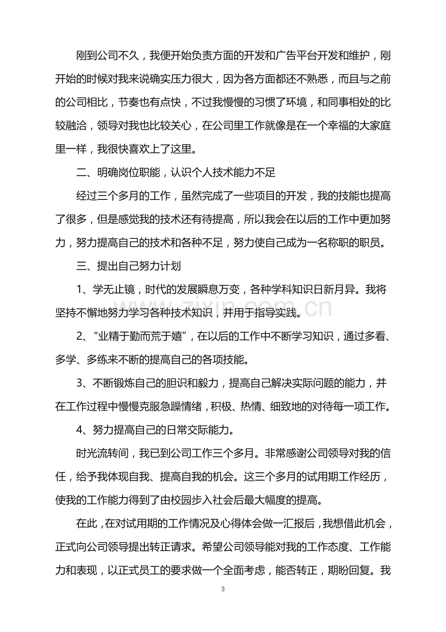 程序员试用期个人工作总结2022.doc_第3页