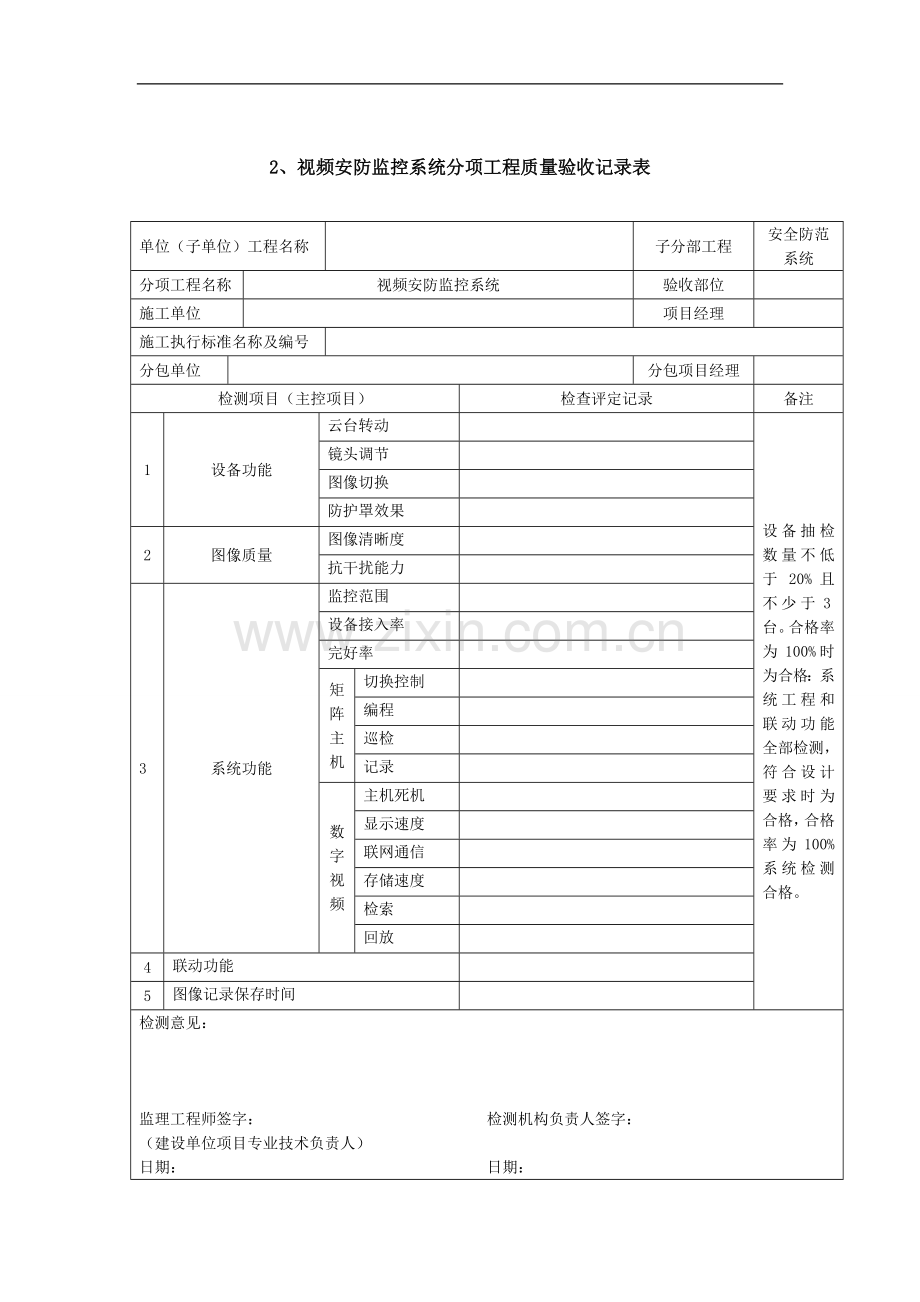 小区智能化系统工程质量竣工验收记录.doc_第3页