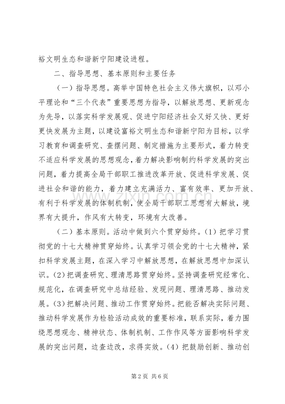 审计局关于开展继续解放思想学习教育活动的方案.docx_第2页