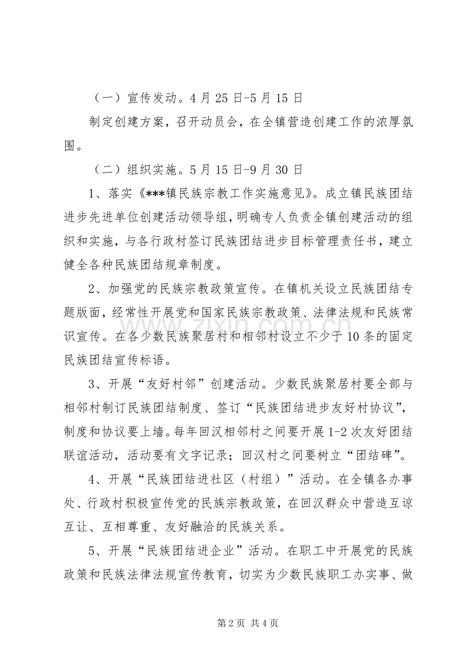 民族团结进步先进单位创建实施方案.docx_第2页