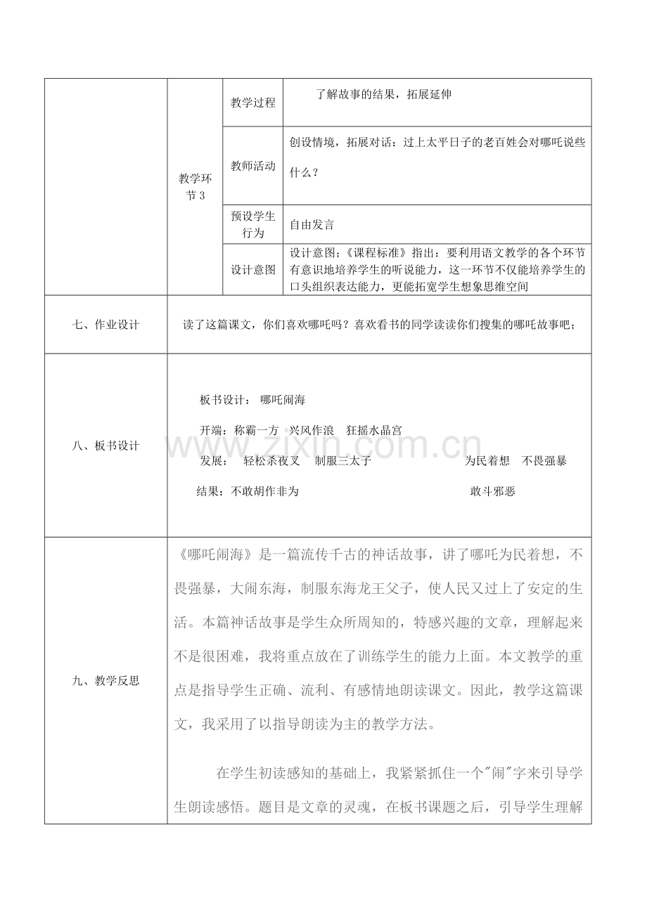 小学语文教学设计模板[1].doc_第3页