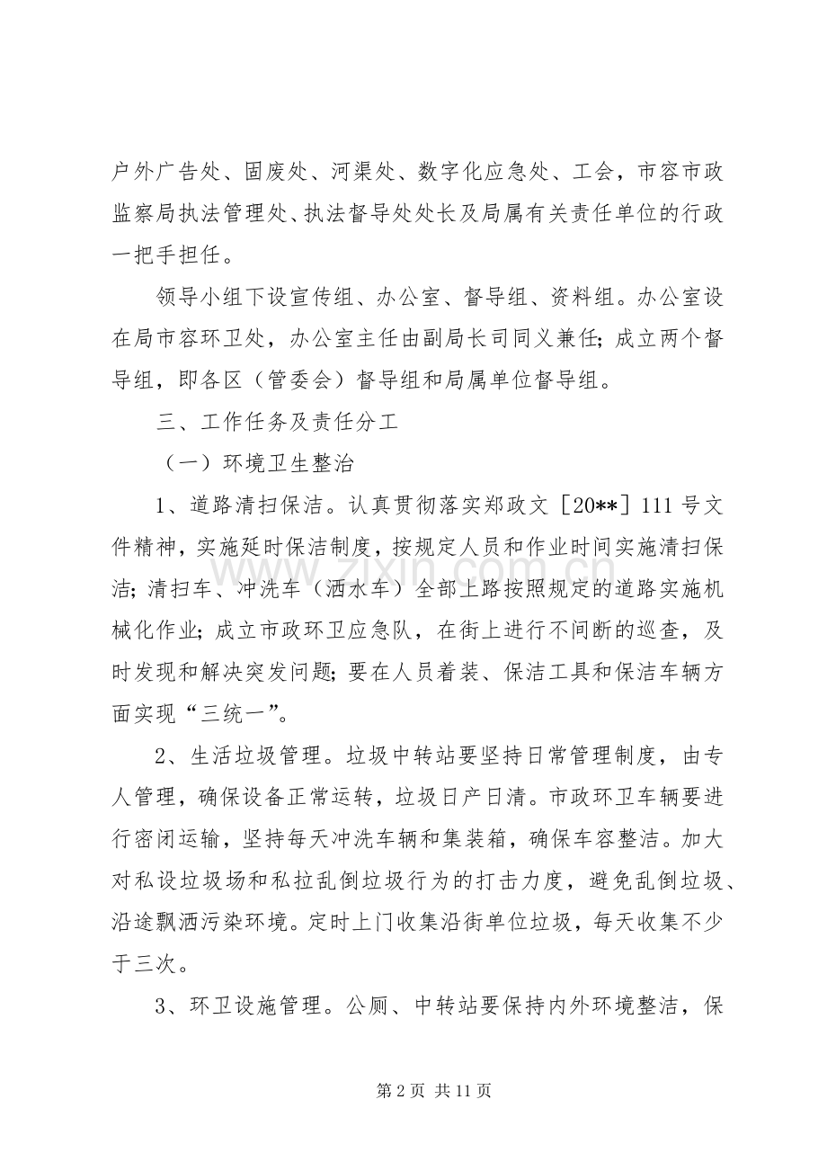 市容环境整治实施方案 .docx_第2页